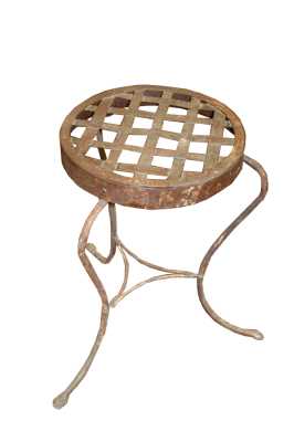 Sgabelli in ferro francese